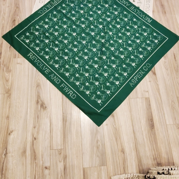 Revolve+FWRD, Aspen Set Of 2 Scarves, Cowgirl/Roping/Lasso, 43", Green/White - Picture 11 of 16